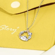 Sanrio學院Mix系列-Pompompurin布丁狗晶鑽純銀項鍊