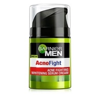 (40ml.)exp.2027 ครีมเเอคโน่ไฟ้ท์ Garnier Men Acno Fight Brightening Serum Cream 12X Acne& Dullnessกา