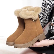 新款厚底增高加绒雪地靴女2024冬季百搭防滑加厚防寒棉鞋女马丁靴New Thick soled High Rise Velvet Snow Boots for Women 20220250209