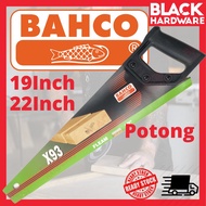 Black Hardware BAHCO X93 Fleam Woodworking Home Wood Cutting Hand Saw Mata Gergaji Potong Kayu Papan Tangan Tool Set