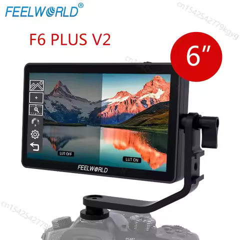 Feelworld F6 Plus V2 6" inch 3D LUT Touch Screen DSLR Camera Field Monitor IPS FHD 1920x1080 Support