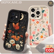 Pro6 Casing Rubber Pro Camera Back Cover Gothic Floral For OPPO A58 A78 5g A55 A56 A95 A3 Pro A97 A5