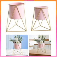 [Kloware2] Plant Holder Stand Flower Pot Decor ,Round ,Geometric Flower Pot Shelf Flower Basket for Home Living Room Patios