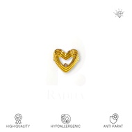 Radhatelier - Anti-Rust Titanium Jewelry Women's Ring Love Gemstone Gold RS2411-67