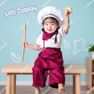 兒童廚師服裝 小廚師衣服 兒童我的志願服裝扮演 兒童夢想職業服裝  故事書服裝角色扮演 公益金便服日衣服 萬聖節衣服  cos1050