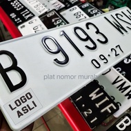 White Car Number Plate standard font and NEW FONT/ for new car number plate bebas request