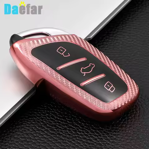 Carbon Fiber Key Cover Case for MG4 MG5 MG6 MG ZS EV HS EHS ZX GT Roewe RX3 RX8 ERX5 RX5 I6 I5 Keyri