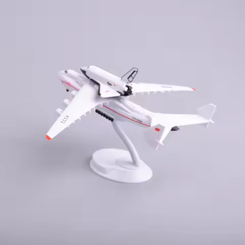 Diecast 1:400 Scale CCCP-82060 Buran Space Shuttle Large Transport Aircraft Display Aviation Commemo