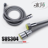 SHUISHA SUS304 Stainless Steel Cap Shower Head Hose Toilet Bidet Water Bathroom Flexible Tube Pipe Replacement