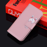 Lovely Animal Flip Leather Phone Case For Huawei P20 P30 P40 Lite Pro P Smart Y6 Y7 2019 2020 Y5P Y6