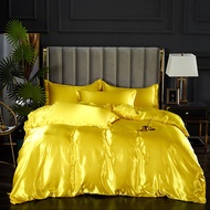 exinshangmao Satin Duvet Cover Rayon Quilt Full Twin King Size 230x260  No Pillowcase Bedding Set