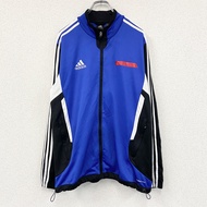 adidas運動外套/球衣，藍色，O碼，古著。