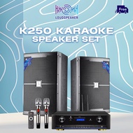 Home KTV Karaoke Set Karaoke System K250 SET 800W Karaoke Speaker 12 inch woofer and 2 Wireless Micr