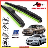 NISSAN SYLPHY WIPER ( Years 2008 - 2020 ) Japan Mugen Silicone Wiper Sylphy MG14 MG16 MG22 MG26