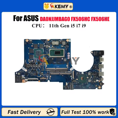 DA0NJJMBAG0 Laptop Motherboard For ASUS TUF Gaming FX506H FX506HC FX506HE FX506HF Mainboard With 11t