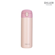 [ส่งจากไทย] Diller Thermo Flask 450 ml MLH9187 กระติกเก็บความร้อนและเย็นฝากดแบบมีหลอด สแตนเลส2ชั้นพร