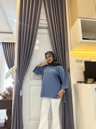 KAOS OVERSIZE FENOMENAL LENGAN 7/8 KAOS WANITA JUMBO KAOS POLOS WANITA LENGAN PANJANG KAOS PHENOMENA