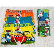 6 Pieces Kids Boxer Short Cartoon Character-Agatos Brief Boy Underwear 2-4 years old