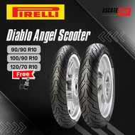 Pirelli Angel Scooter 90/90 100/90 120/70-10 Tubeless - Pirelli Angel Scooter Motorcycle Tire Ring 1