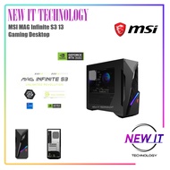 MSI MAG Infinite S3 13 Gaming Desktop PC - (i5-13400F,4060Ti,8GB,512GB,W11) & (i7-13700F,4070,16GB,1