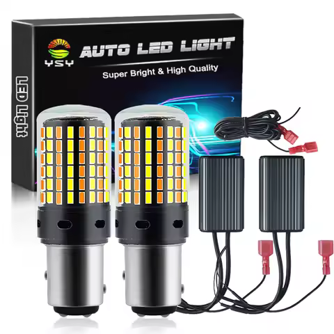 2pcs NO Error LED Canbus Light 1156 P21W BA15S PY21W BAU15S 3157 7440 W21W T20 Car DRL Turn Signal D