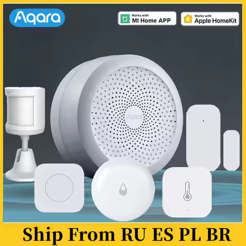 Aqara Smart Home Kits Gateway Hub M1S Wall Wireless Switch Lamp Door Motion Temperature Sensor Relay
