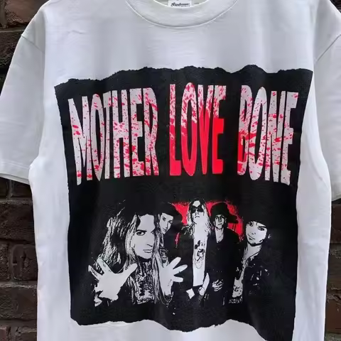 Mother Love Bone White T shirt S 5XL