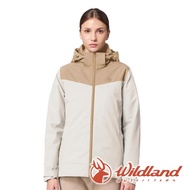 [wildland] Female 650FP Waterproof Two-Piece Hooded Jacket {Milk Tea} 0B32917