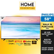 Philips 58 Inch 4K UHD Smart TV 58PUT6604 | Dolby Vision &amp; Dolby Atmos | Netflix Youtube