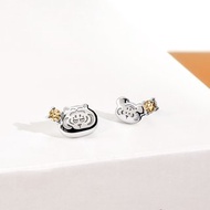 我不是胖虎經典系列-胖虎與小黃毛晶鑽純銀耳環