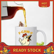 SL F Caw F Chicken Mug Handcrafted Ceramic Mug Funny Rooster Coffee Mug 330ml Ceramic Cup for Men Wo