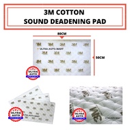 3M COTTON CAR MAT (80CM x 50CM)(PCS) CARPET/SOUND PROOF/SOUND PROOF SPONGE/HEAT INSULATION