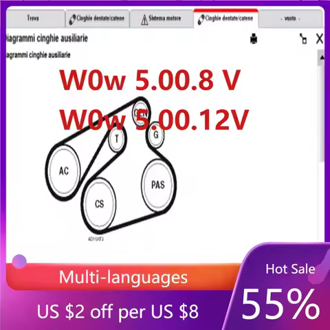 2025 Hot Sale W-ur-th WOW 5.00.8 WOW V5.00.12 R2 Software Multi-languages with Keygen For Tcs Multi-