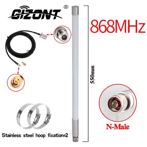 868MHz Hotspot Antennas 868 MHz Fiberglass Outdoor LoRa Antenna Helium Bobcat Miner for Lorawan Long