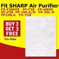 FZ-F30HFE Sharp FP-F30 FZF30HFE SHARP FP-GM30 KC-F30 FP-J30-A/B FP-30L-H FPJ30LA  FU-Y28 Pre-filter