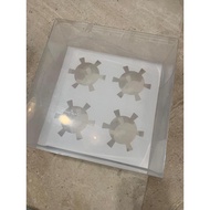 Transparent cupcake box 4 mica