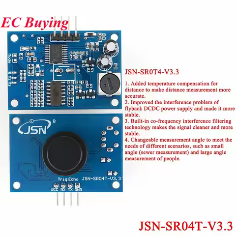 Waterproof Ultrasonic Ranging Module JSN-SR04T JSN-SR04T-V3.3 Distance Measuring Transducer Sensor J