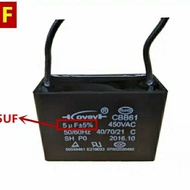 CBB61 Range Hood Capacitor 4UF 450V 5UF Starter Capacitor Fan Ceiling Fan Range Hood Capacitor with 