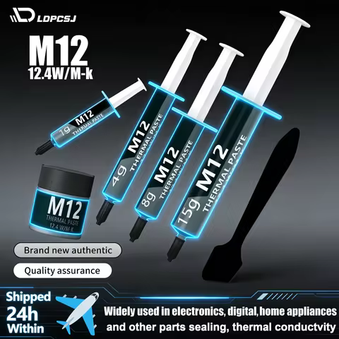 LDPCSJ 12.4W/mK Thermal Grease Paste - High Performance CPU/GPU Cooling for PS5 Game PC (1/4/8/15/30