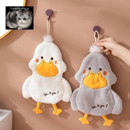manysincerity Cartoon Cute Du Wipe Hand Towel Coral Velvet Square Towel Household Kitchen Bathroom C