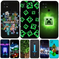Case For Xiaomi POCO C40 6.71 inch Silicon Phone Back Cover black tpu case Creeper TNT Block