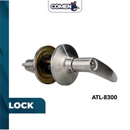 TOMBOL Armor Tubular Lever Set ATL-8300 (Silver) Stainless Steel Tubular Level Lockset Door Lock Home Room Door Button Lock