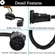 DI 7-Way 4-Way Adapter 7-pin Connector 4-pin Connector Plug-and-play Installation