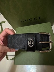 Gucci 男皮帶（全新）日本gucci 購入有購證