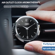 For Audi A3 A4 A6 A5 A7 Q2 S6  Q6 Q8 RS S8 S4 Cars Dashboard Car Clock Aromatherapy Air Clip Alloy Interior Car Accessories