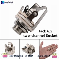 THLB0P Jack 6.5 Two-Channel Audio Cable Connector Plug Socket With A Switch Stereo 6.5 Female For Gu
