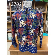KEMEJA Batik Shirt Hem Batik Batik Shirt 12702 Kalimantan Batik Motif Dayak Batik