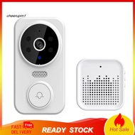 CHEER Wireless Door Bell Induction Door Bell Wireless Doorbell with High Resolution Camera and Two-way Audio Night Vision Security Doorbell for 2.4g Wifi Remote Video Visual