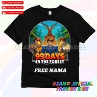 Roblox 99 Days In The Forest Kids T-Shirt Free Name Roblox 99 Days In The Forest Kids Game T-Shirt/