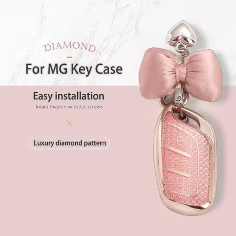 Luxury Diamond Pattern TPU for MG4 MG5 MG6 MG ZS EV HS EHS ZX GT Roewe RX3 RX8 ERX5 RX5 I6 I5 3 Butt